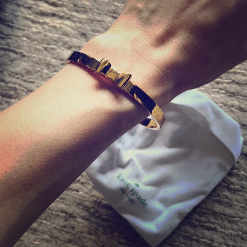 Kate Spade Gold Coloured Bow Bracelet